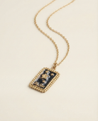 Yıldız Tarot Kartı Kolye, 925 Ayar Gümüş - 20 Mm - 0