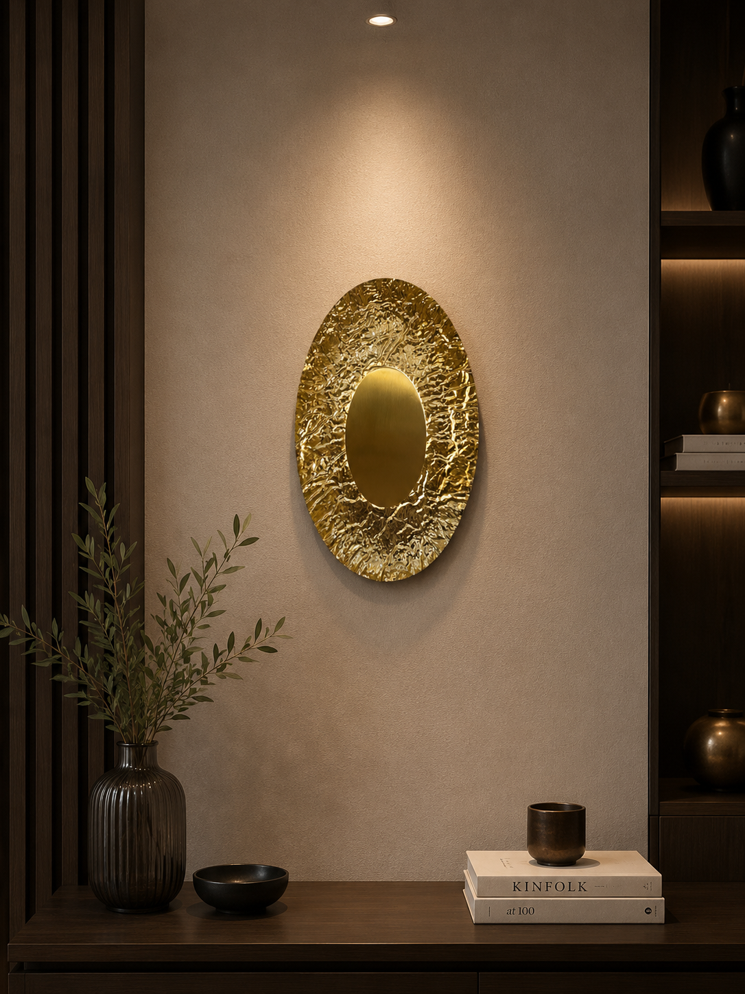 Lumiana-Lyra Aplik — Gold Dekoratif Duvar Aydınlatması-Aplik-2-Milagron.com