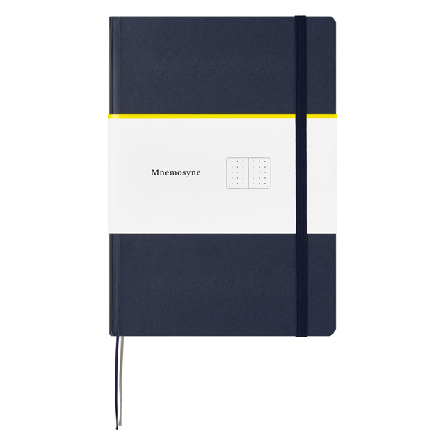 Maruman Mnemosyne Journal Sert Kapak A5 Noktalı Lacivert Defter N888-72