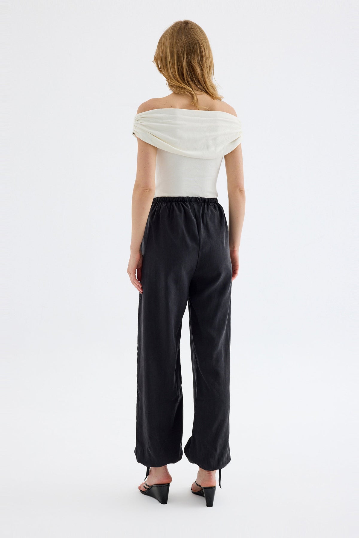 Novelle Modal Balon Pantolon - Siyah
