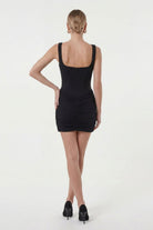 Mirellal Siyah Elbise - 3