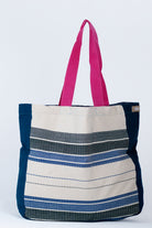 Çiçek Nakışlı Kumaş Omuz Çantası - 1