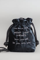 Mah-Roc-Nakışlı Mini Parlak Antrasit Omuz Çantası-Omuz Çantası-1-Milagron.com