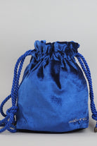 Mah-Roc-Nakışlı Mini Parlak Mavi Omuz Çantası-Omuz Çantası-1-Milagron.com