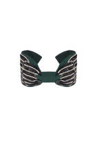 Maisha's-Aura İpek Kumaş Üzerine Özel Tasarım İşlemeli Taç-Saç Aksesuarı-1-Milagron.com