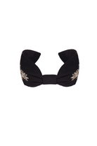 Maisha's-Damasque İpek Kumaş Üzerine Özel Tasarım İşlemeli Taç-Saç Aksesuarı-2-Milagron.com