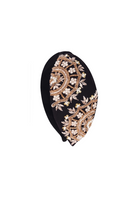 Maisha's-Dolce İpek Kumaş Üzerine Özel Tasarım İşlemeli Taç-Saç Aksesuarı-1-Milagron.com