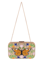 Maisha's-Papillon İşlemeli Özel Tasarım Clutch Çanta-El Çantası-3-Milagron.com