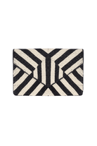 Maisha's-Zebra İşlemeli Özel Tasarım Clutch Çanta-El Çantası-1-Milagron.com