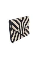 Maisha's-Zebra İşlemeli Özel Tasarım Clutch Çanta-El Çantası-2-Milagron.com