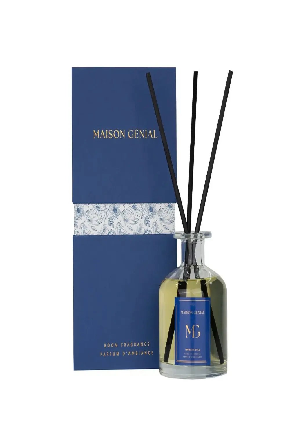 Maison Genial-Maison Genial Luxury Sophistic Gold Mavi Difüzör 220 Cl-Oda Kokusu-1-Milagron.com
