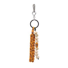 Maison Sacrée-Bien Vivre Orange & Beige Bag Charm-Çanta Aksesuarları-1-Milagron.com
