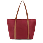 Maison Sacrée-Croisette Urban Burgundy Large Shoulder Bag-Handbag-2-Milagron.com