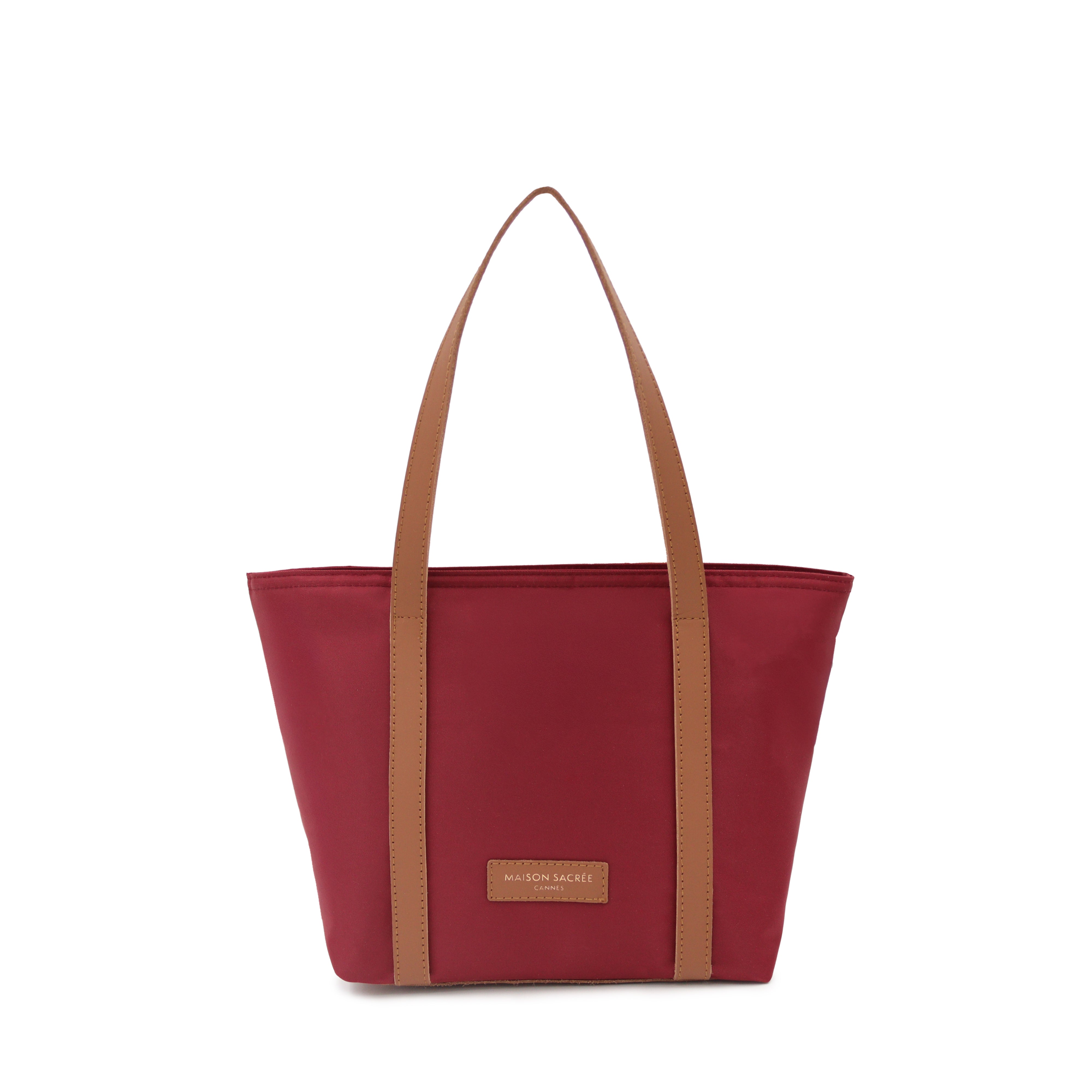 Maison Sacrée-Croisette Urban Burgundy Mini Shoulder Bag-Handbag-1-Milagron.com
