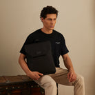 Maison Sacrée-Ferrat Black 17'' Backpack-Sırt Çantası-5-Milagron.com