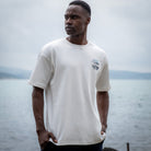 Maison Sacrée-Le Festival Beige Printed T Shirt-T-Shirts-2-Milagron.com