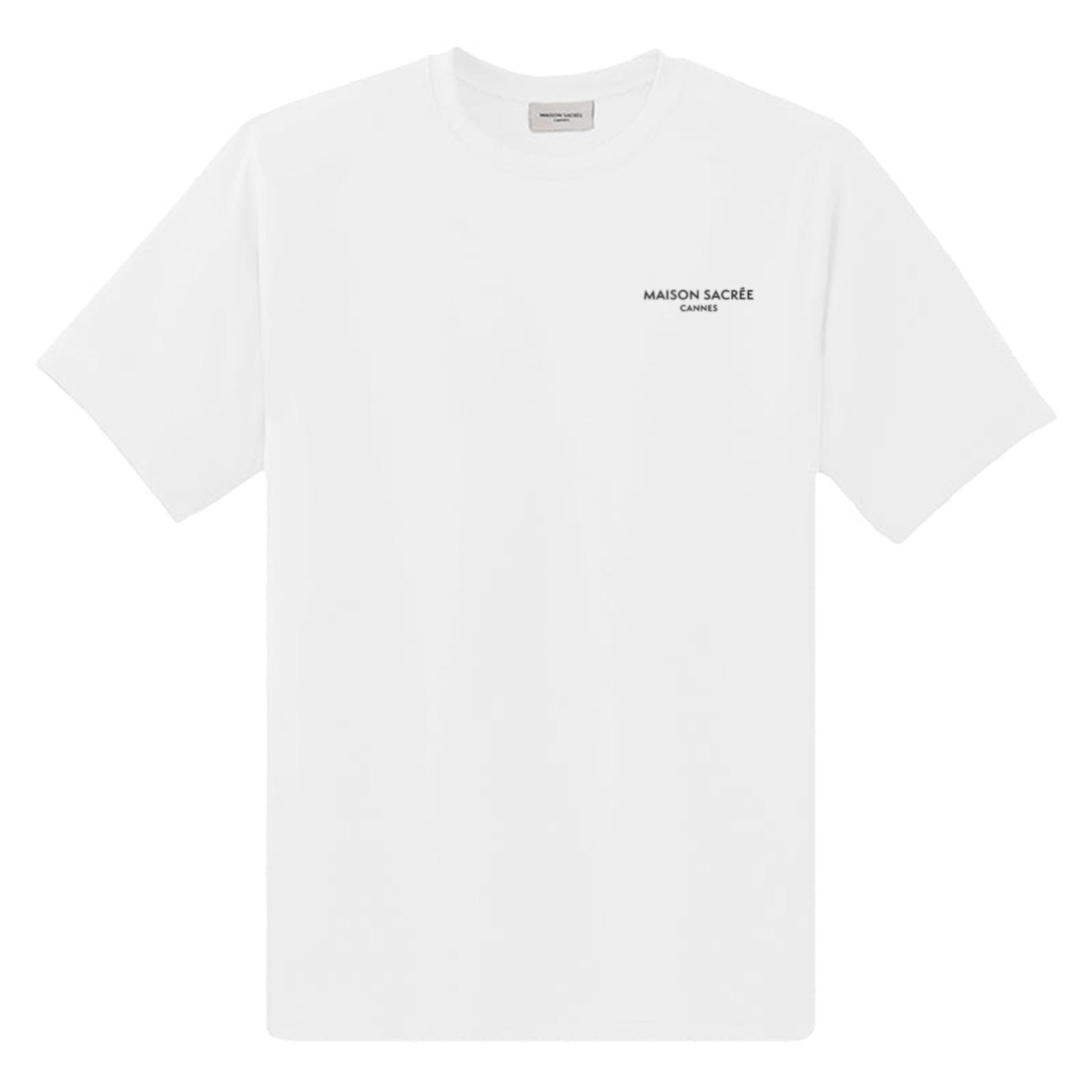 Maison Sacrée-Maison Sacrée Beige Basic T Shirt-T-Shirts-1-Milagron.com