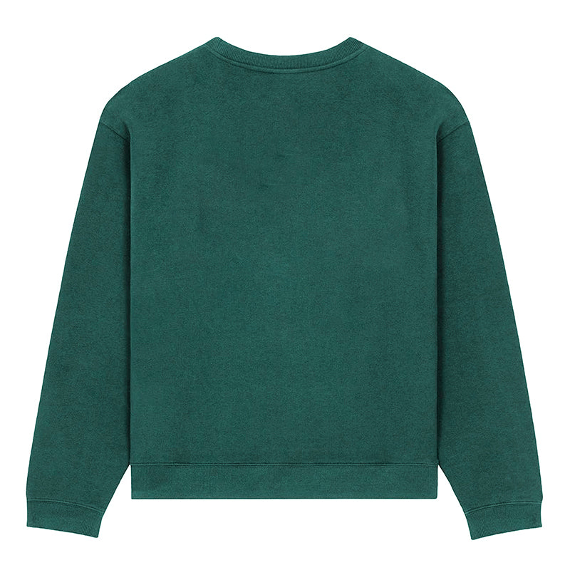 Maison Sacrée-Maison Sacrée Green Basic Sweatshirt-Sweatshirts & Hoodies-2-Milagron.com