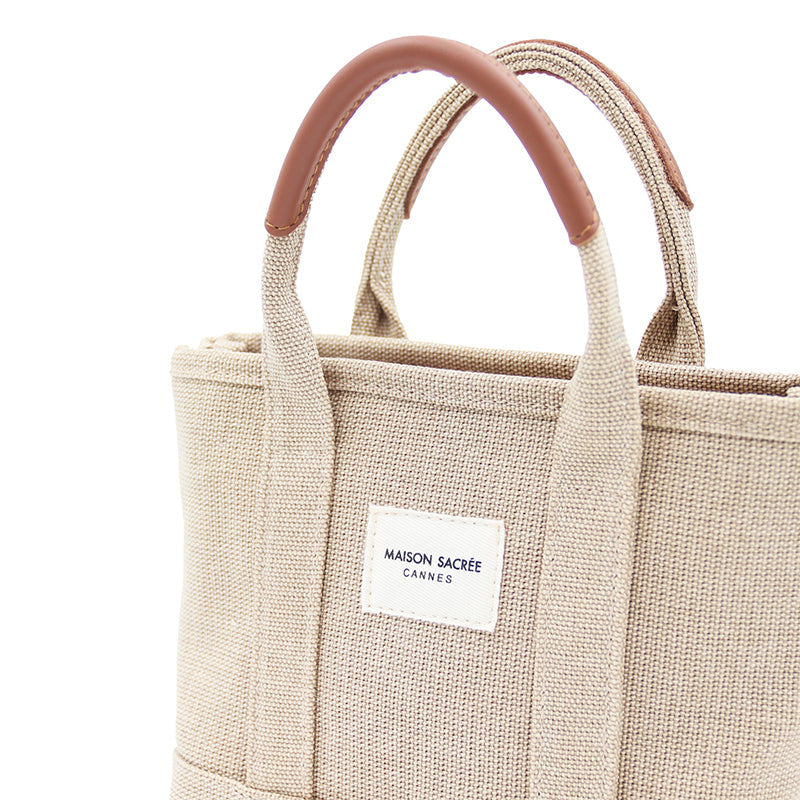 Maison Sacrée-Miramar Brown Extra Mini Shoulder Bag-Omuz Çantası-4-Milagron.com