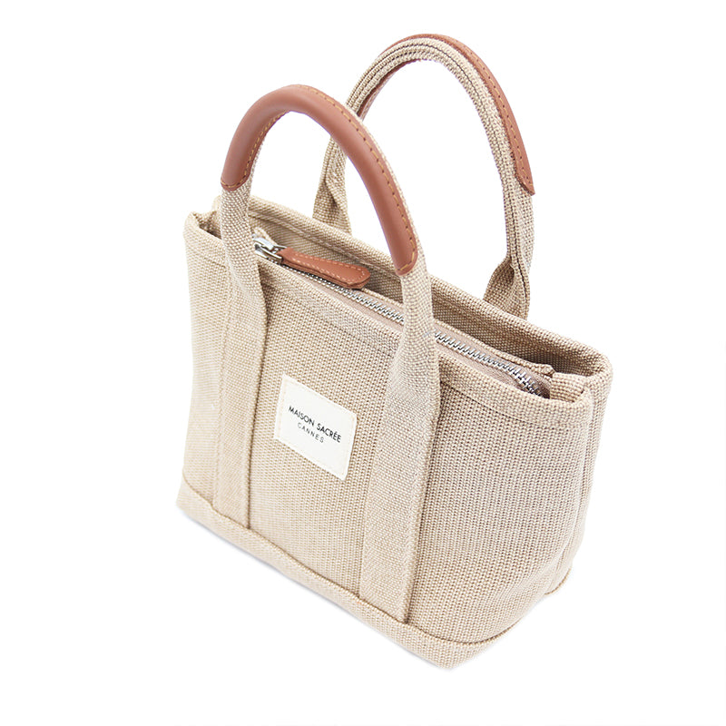 Maison Sacrée-Miramar Brown Extra Mini Shoulder Bag-Omuz Çantası-5-Milagron.com