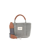 Maison Sacrée-Miramar Grey Extra Mini Shoulder Bag-Omuz Çantası-1-Milagron.com