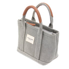 Maison Sacrée-Miramar Grey Extra Mini Shoulder Bag-Omuz Çantası-5-Milagron.com
