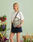 Maison Sacrée-Miramar Grey Mini Shoulder Bag-Omuz Çantası-5-Milagron.com