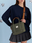 Maison Sacrée-Miramar Khaki Mini Shoulder Bag-Omuz Çantası-5-Milagron.com