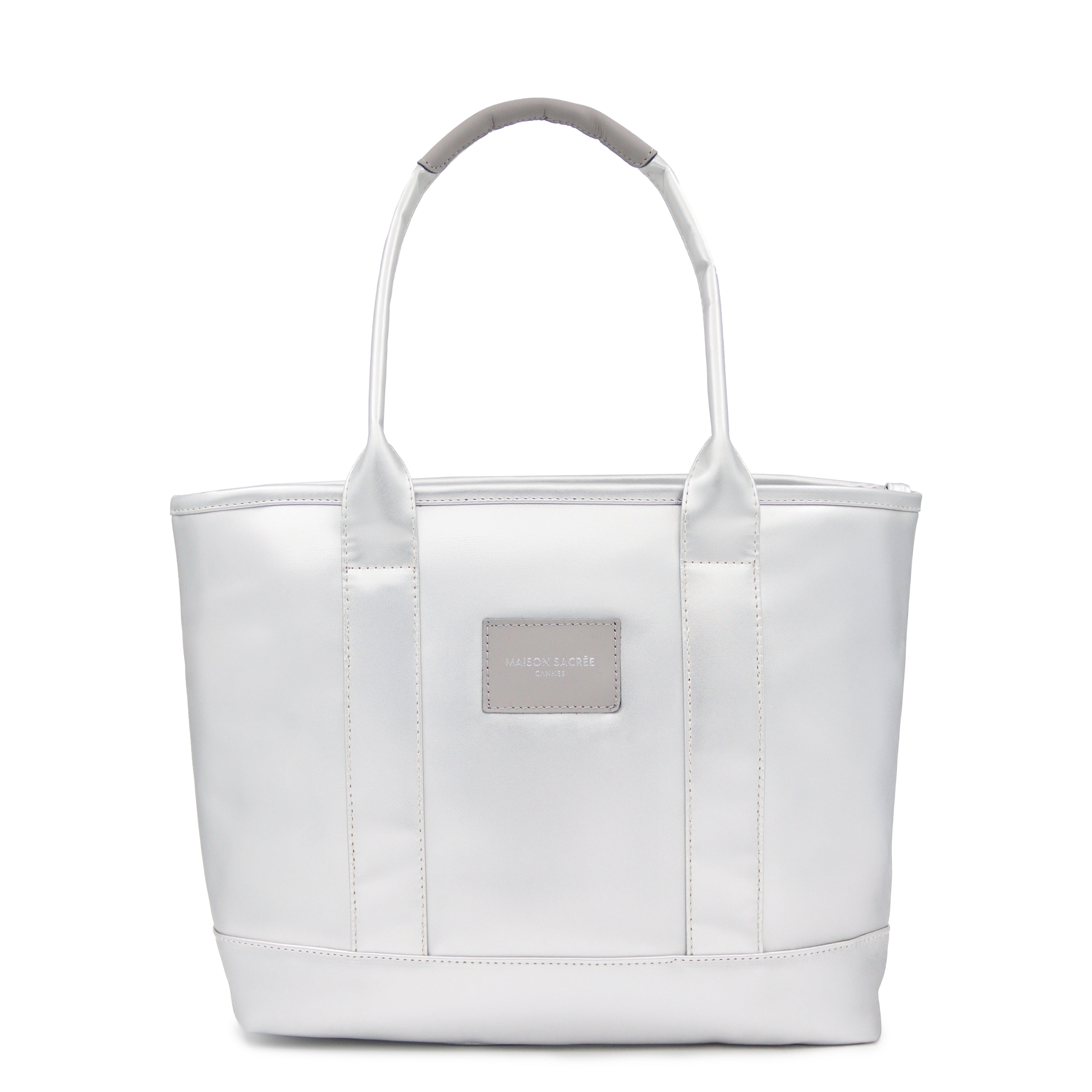 Maison Sacrée-Miramar Silver Large Shoulder Bag-Miramar-1-Milagron.com