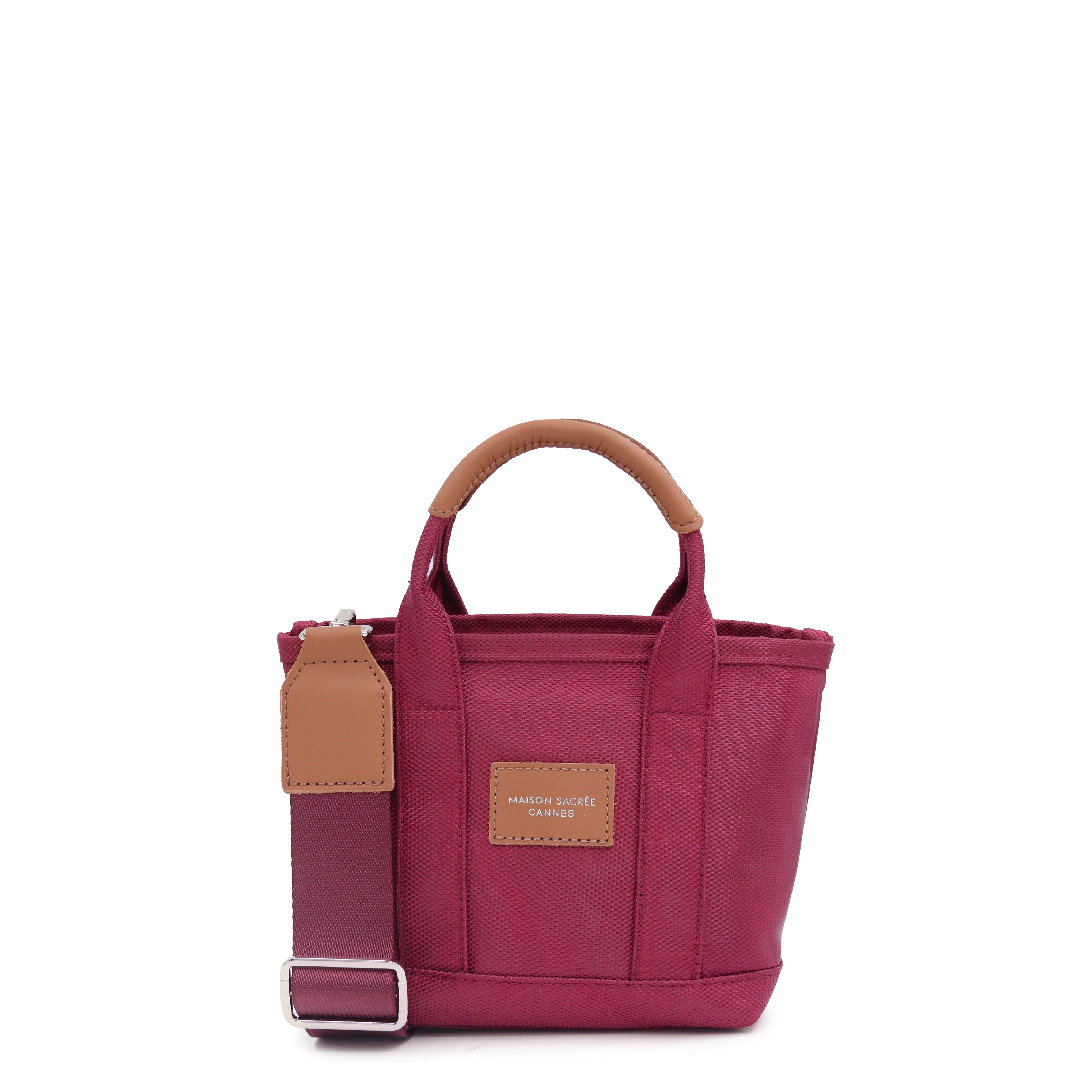 Maison Sacrée-Miramar Winter Bordo Extra Mini Kol Çantası-Omuz Çantası-1-Milagron.com