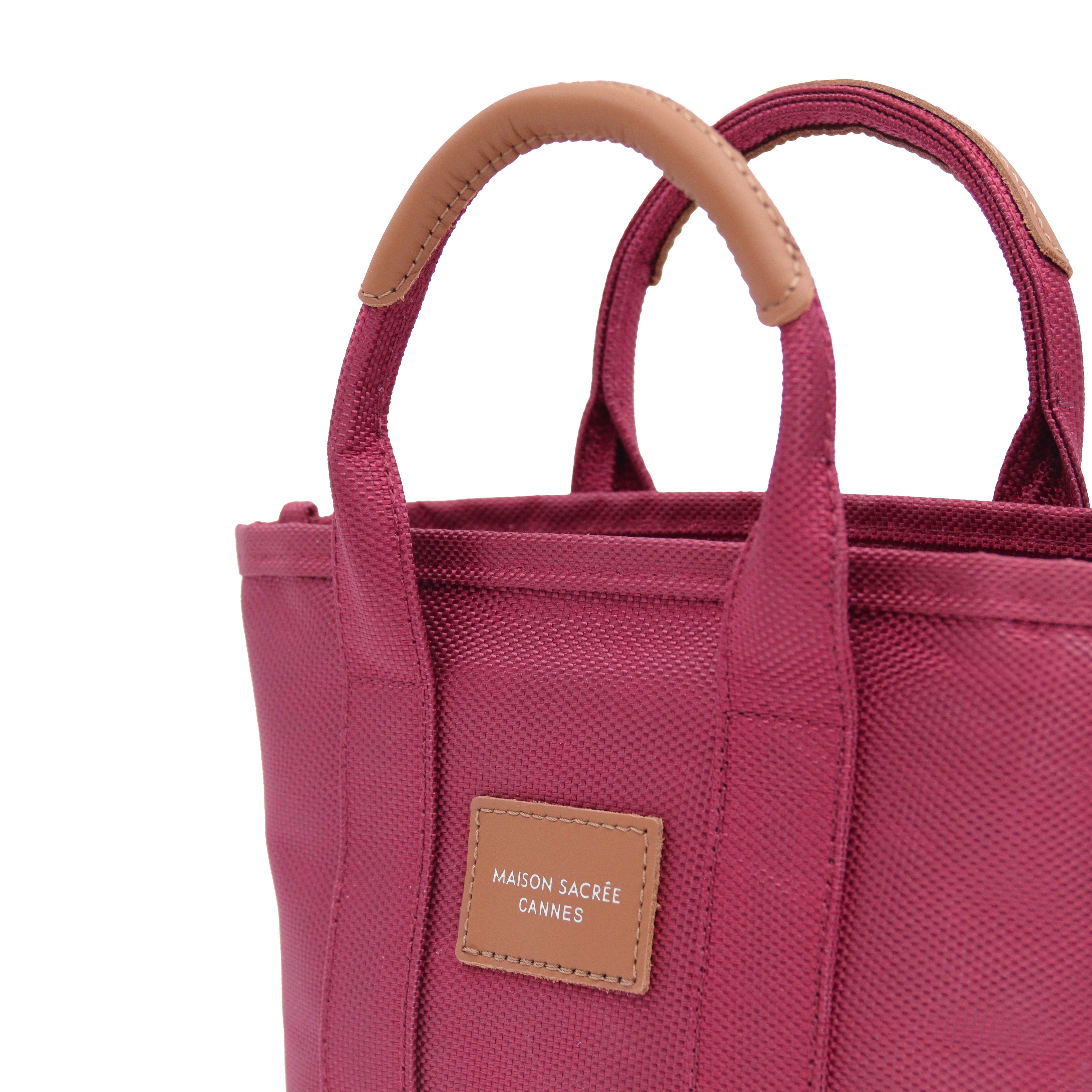 Maison Sacrée-Miramar Winter Bordo Extra Mini Kol Çantası-Omuz Çantası-3-Milagron.com