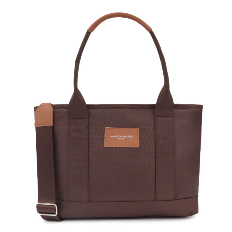Maison Sacrée-Miramar Winter Brown Large Shoulder Bag-Miramar-1-Milagron.com