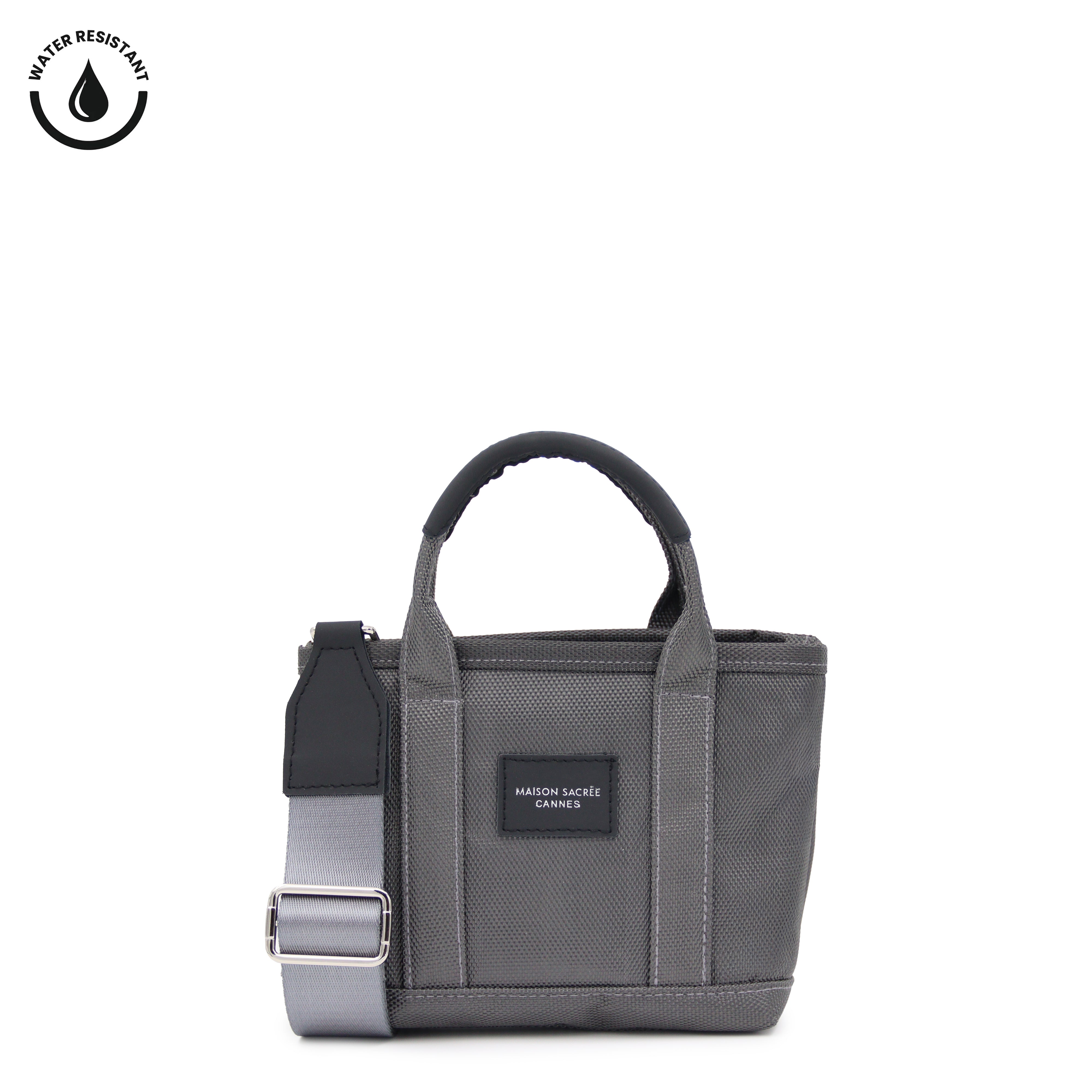 Maison Sacrée-Miramar Winter Grey Extra Mini Shoulder Bag-Miramar-1-Milagron.com