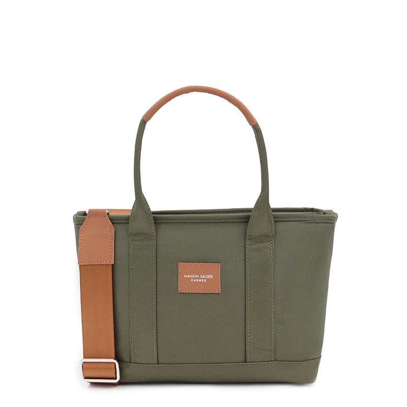 Maison Sacrée-Miramar Winter Khaki Mini Shoulder Bag-Omuz Çantası-1-Milagron.com