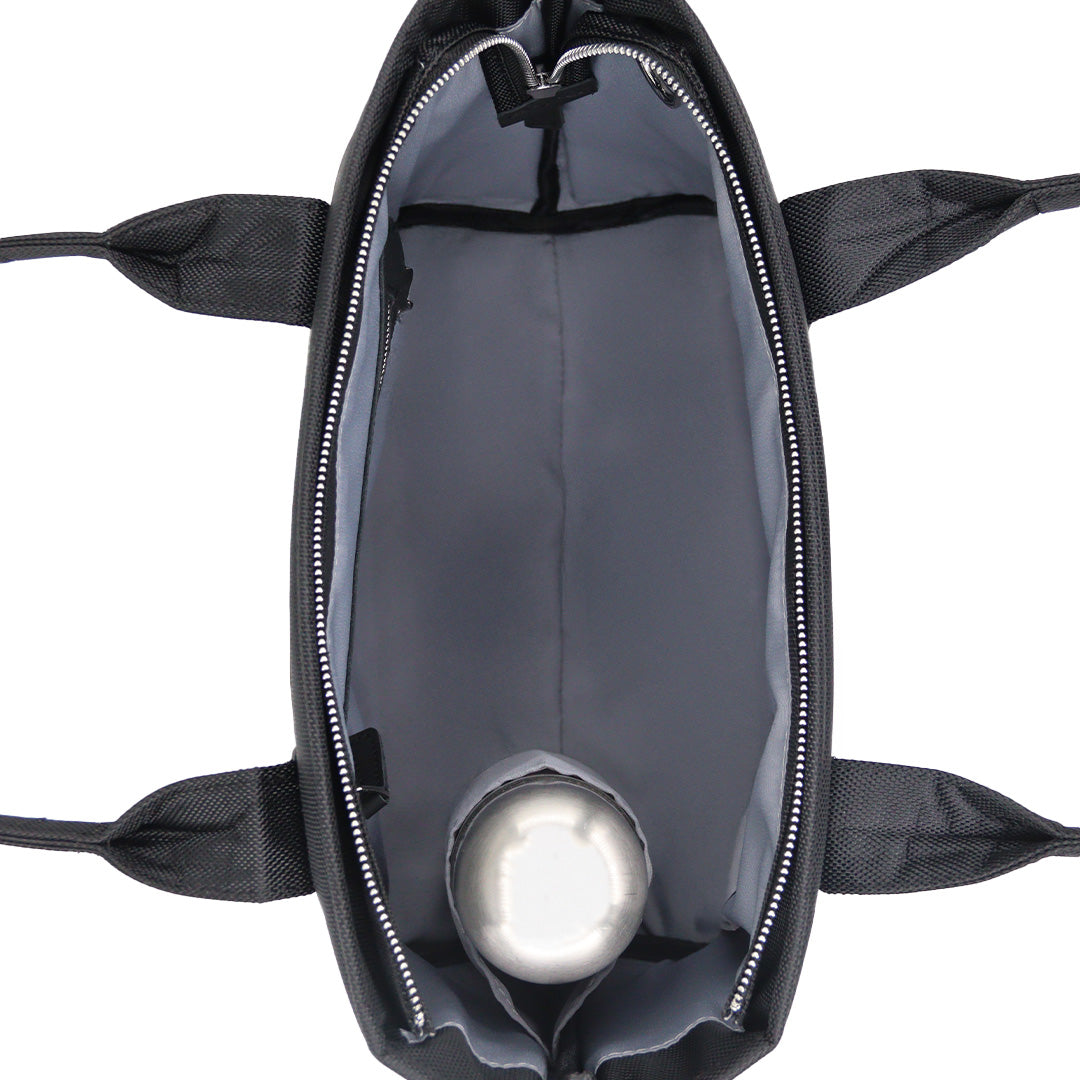 Maison Sacrée-Miramar Winter Siyah Large Kol Çantası-Omuz Çantası-4-Milagron.com