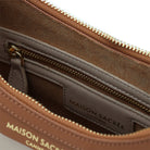 Maison Sacrée-Mirandole Beige Leather Shoulder Bag-Omuz Çantası-6-Milagron.com