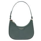 Maison Sacrée-Mirandole Dark Green Leather Shoulder Bag-Omuz Çantası-1-Milagron.com