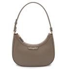 Mirandole Grey Leather Shoulder Bag