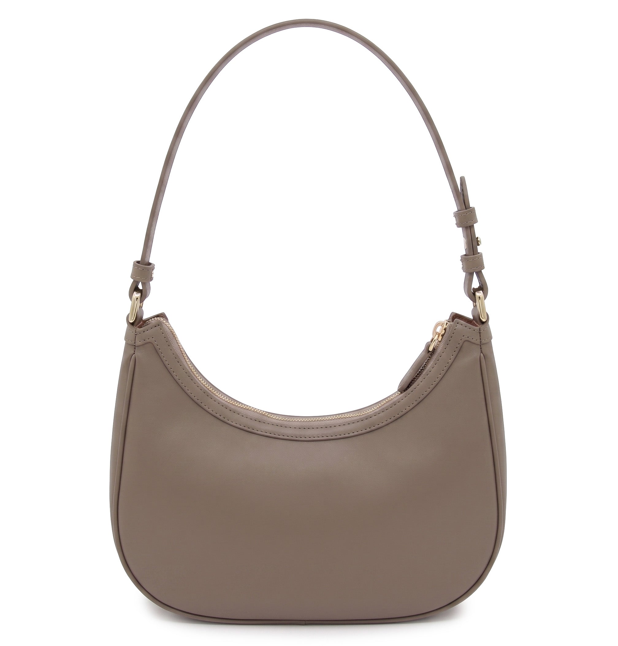 Mirandole Grey Leather Shoulder Bag