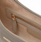 Mirandole Grey Leather Shoulder Bag