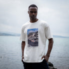 Maison Sacrée-Mona Beige Printed T Shirt-T-Shirts-4-Milagron.com