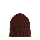 Maison Sacrée-Ms Brown Knitted Beanie-Bere-2-Milagron.com