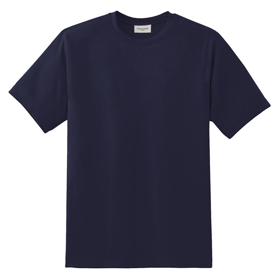 Maison Sacrée-Ms Navy Blue Tee-T-Shirt-1-Milagron.com