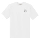 Maison Sacrée-Paloma Beige Printed T Shirt-T-Shirts-1-Milagron.com