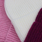 Maison Sacrée-Pink White Burgundy Beanie Three Pack-Bere-5-Milagron.com