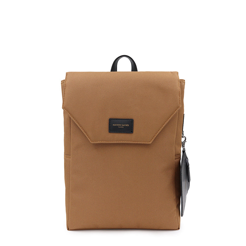 Maison Sacrée-SORUNLU - Ferrat Golden Brown 13'' Backpack-Sırt Çantası-1-Milagron.com
