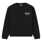 Maison Sacrée-Sur La Neige Black Printed Sweatshirt-Sweatshirts & Hoodies-1-Milagron.com