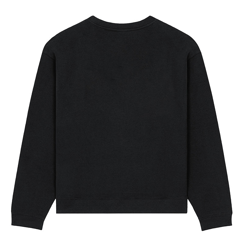 Maison Sacrée-Sur La Neige Black Printed Sweatshirt-Sweatshirts & Hoodies-2-Milagron.com