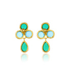 Maison Soula-Aqua Earrings Blue & Green-Earrings-3-Milagron.com