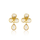 Maison Soula-Aqua Earrings Champagne-Earrings-1-Milagron.com